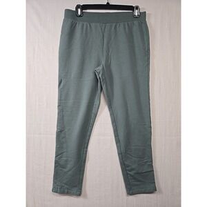 Barefoot Dreams Green Lounge Straight Leg Pants‎ SZ-Small Petite Elastic Waist